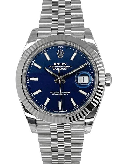 rolex datejust 41 blue index|2021 Rolex Datejust 41 mm.